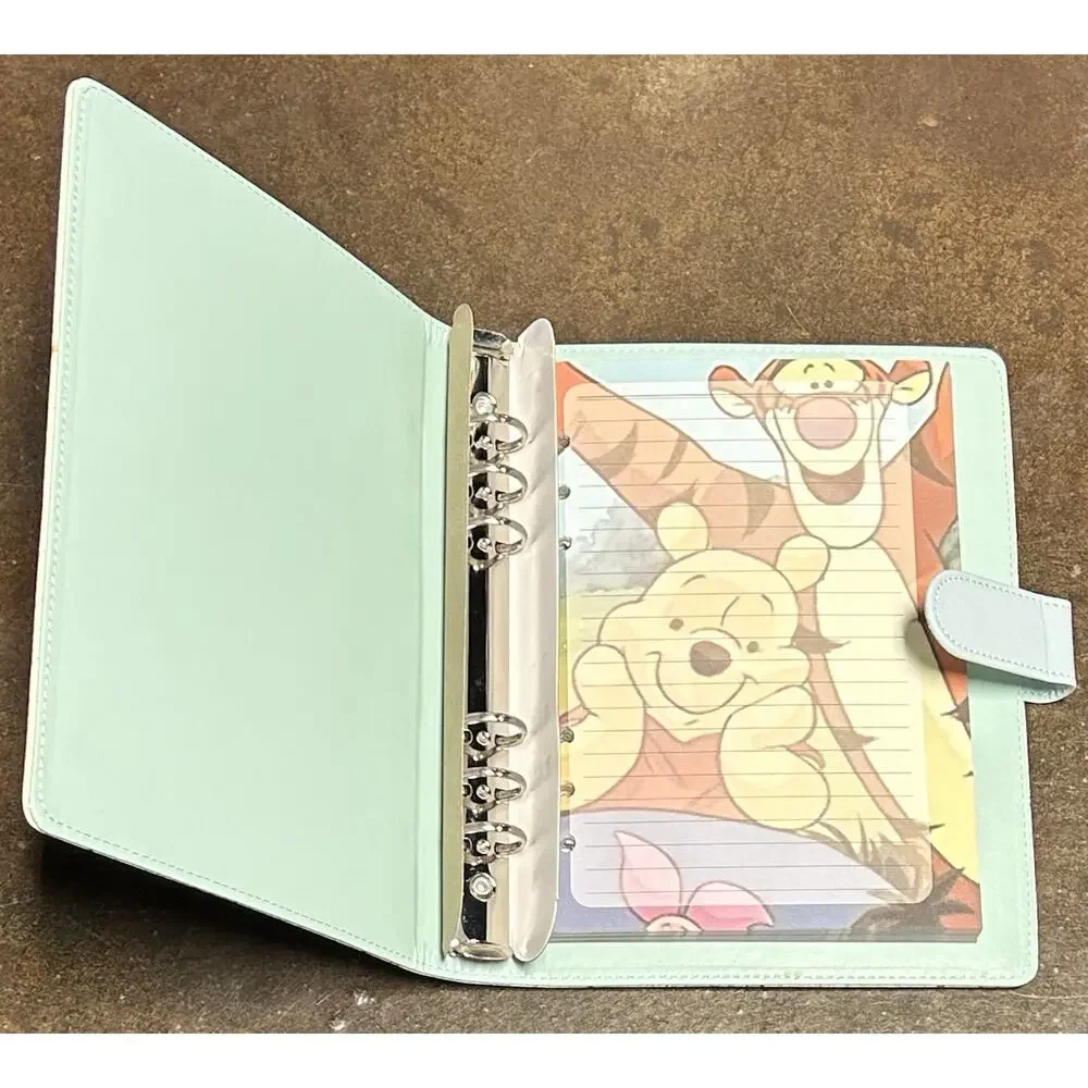 Winnie The Pooh A5 Binder w/ Printed Stationery paper & Tote Bundle